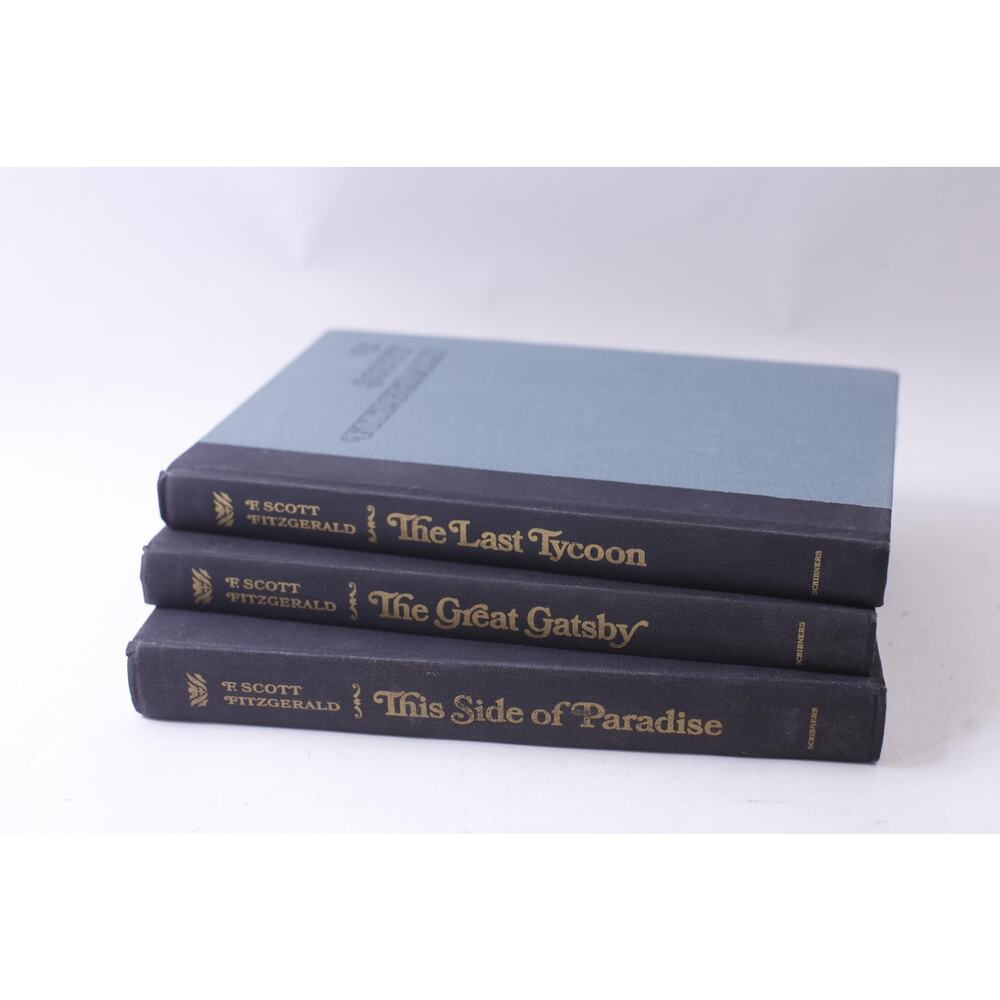 F Scott Fitzgerald, Three Books, The Last Tycoon, The Great Gatsby, 1309